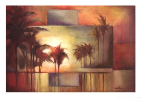 Framed Tropical Realm I Print