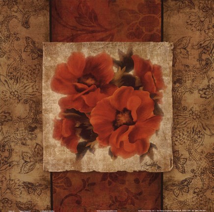 Framed Spice Flower II Print