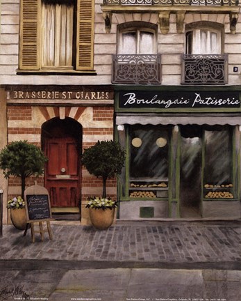 Framed French Store I Print