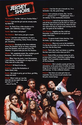 Framed Jersey Shore - Quotes Print