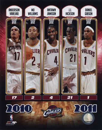 Framed 2010-11 Cleveland Cavaliers Team Composite Print