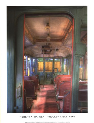 Framed Trolley Aisle, #665 Print