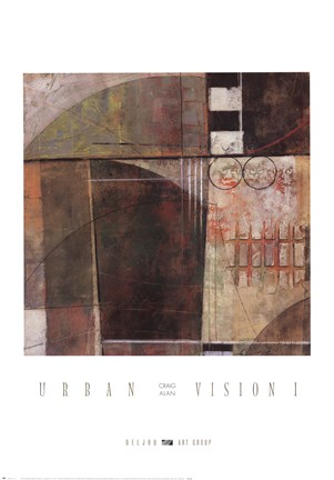 Framed Urban Vision I Print
