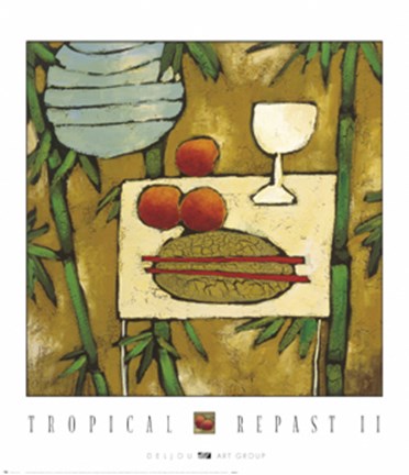 Framed Tropical Repast II Print