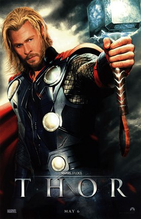Framed Thor Movie Print