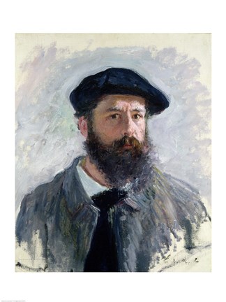 Framed Self Portrait with a Beret, 1886 Print