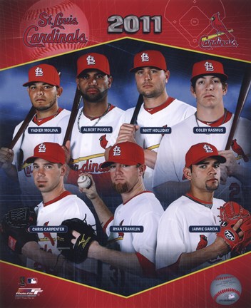 Framed St. Louis Cardinals 2011 Team Composite Print