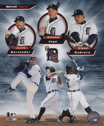 Framed Detroit Tigers 2011 Triple Play Composite Print