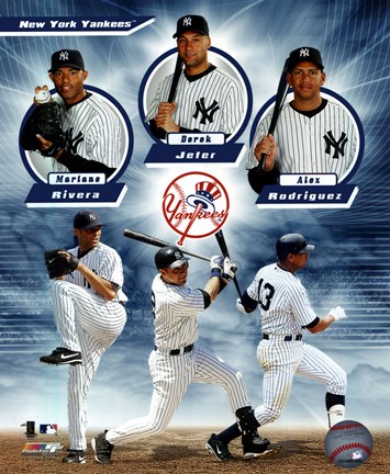 Framed New York Yankees 2011 Triple Play Composite Print