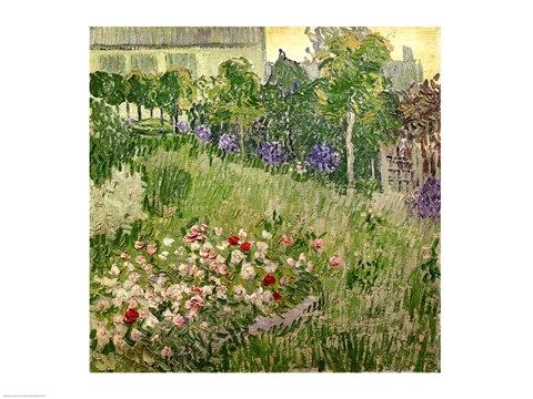 Framed Daubigny&#39;s garden, 1890 Print