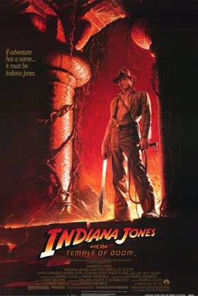 Framed Indiana Jones and the Temple of Doom Harrison Ford Print
