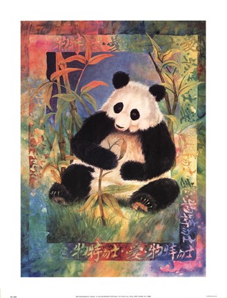 Framed Panda Print