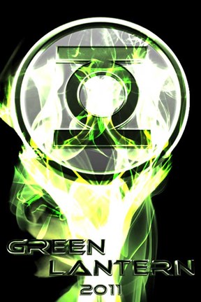 Framed Green Lantern - 2011 Print