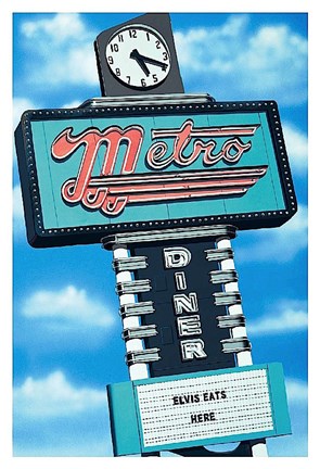 Framed Metro Diner Print