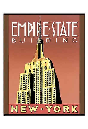 Framed Empire State Building Print