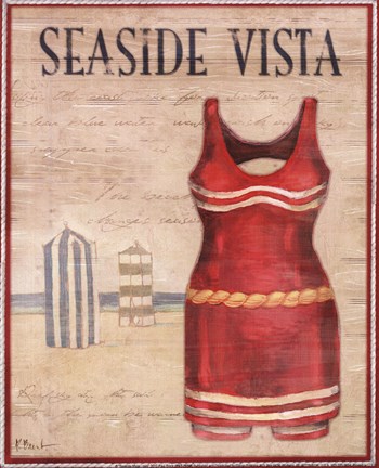 Framed Seaside Vista - mini Print