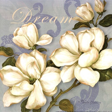 Framed Inspiration Magnolias - mini Print
