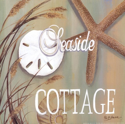 Framed Seaside Cottage Print