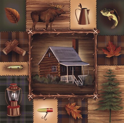 Framed At the Cabin Print