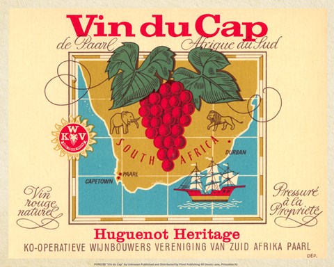 Framed Vin du Cap Print