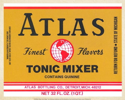 Framed Atlas Tonic Mixer Print