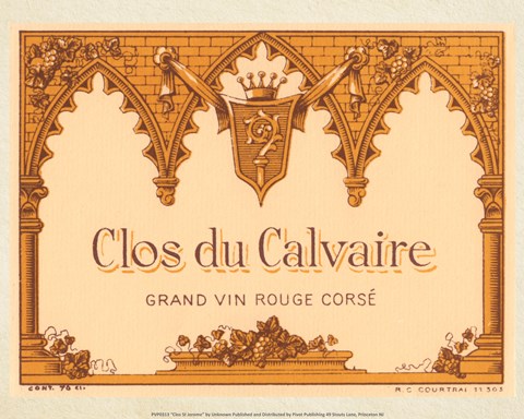 Framed Clos du Calvaire Print