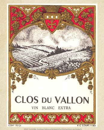 Framed Clos Du Vallon Print