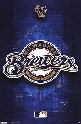 Framed Brewers - Logo 11 Print