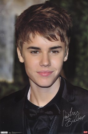 Framed Justin Bieber - Locks Print