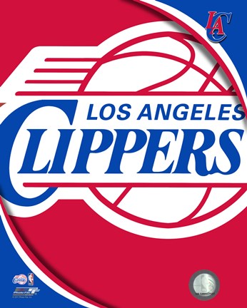 Framed Los Angeles Clippers Team Logo Print