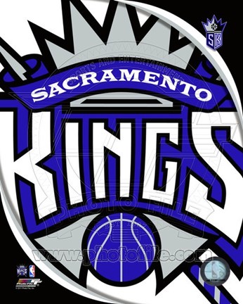 Framed Sacramento Kings Team Logo Print