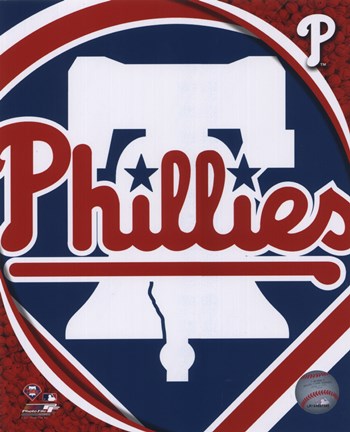 Framed 2011 Philadelphia Phillies Team Logo Print