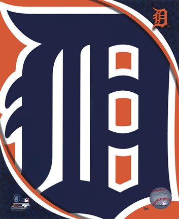 Framed 2011 Detroit Tigers Team Logo Print