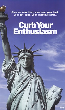 Framed Curb Your Enthusiasm - Statue of Liberty Print