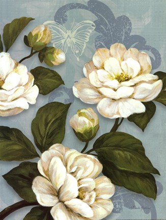 Framed Camellias Print