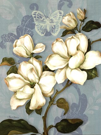 Framed Magnolias Print