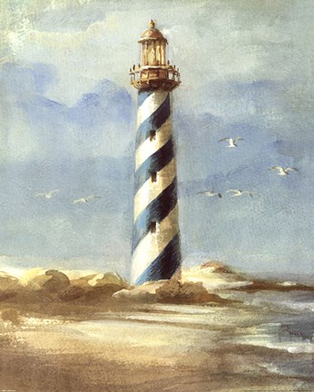 Framed Lighthouse I Print