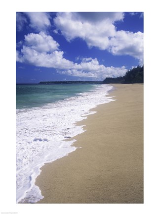 Framed Lumahai Beach Kauai Hawaii USA Print