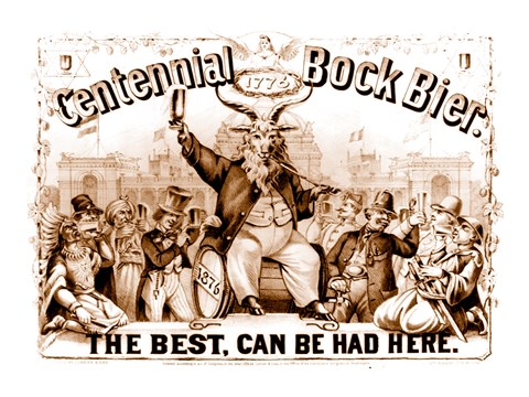 Framed Centenial Bock Beer Print