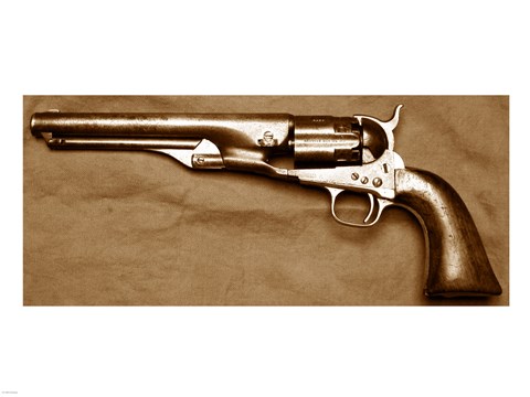 Framed Colt Army Model 1860 Print