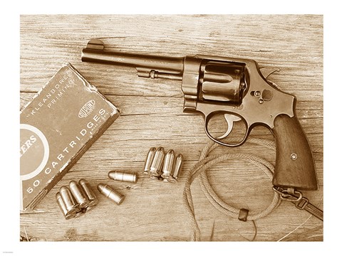 Framed M1917 Revolver Print