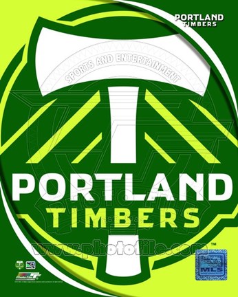 Framed 2011 Portland Timbers Team Logo Print