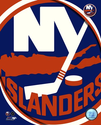 Framed New York Islanders 2011 Team Logo Print
