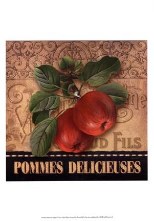 Framed Delicious Apples Print