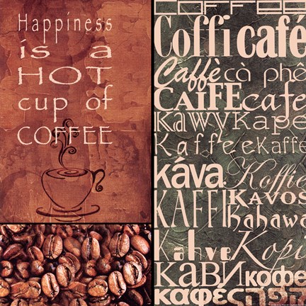 Framed Coffee In Any Language Print