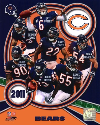 Framed Chicago Bears 2011 Team Composite Print