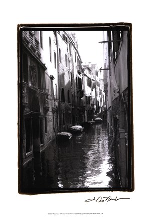 Framed Waterways of Venice VII Print