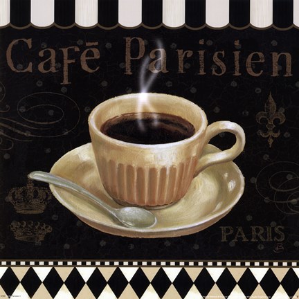 Framed Cafe Parisien I Print