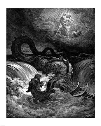 Framed Destruction of Leviathan Print