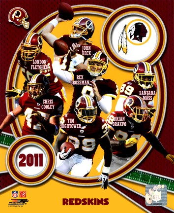 Framed Washington Redskins 2011 Team Composite Print